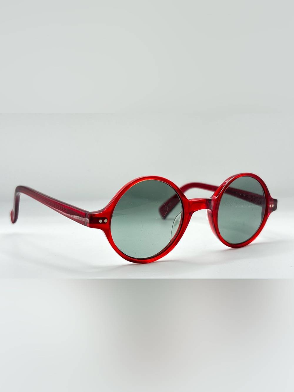 Red Oval Sunglasses Frames Only